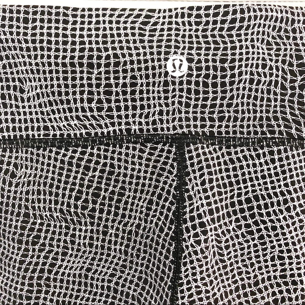 Lululemon Wunder Under Pant Iii Fall Net White Blk - image 6